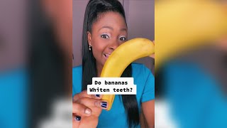 banana whitening teeth? #hygienist #ASMR #disclosingtime