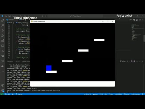 Simple 2D Platformer in Pygame: Adding Stair-Like Platforms