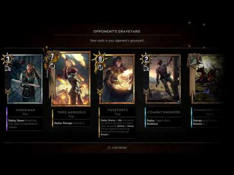 [PS4Pro]Gwent - it's Monster Time! vs. Nilfgaard Hjaalmarsson - Forveited! no GG