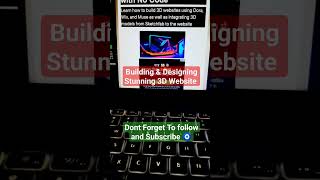 Building 3D websites with no code #free #free #website #build #webdesign  | Design website
