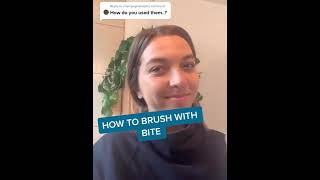 How to use Bite Toothpaste Bits 🤳 #Shorts