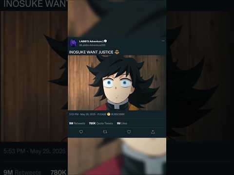 INOSUKE WANT JUSTICE ⚖️ || #viralanimeedit #animeedit #demonslayer #shortsfeed #tranding