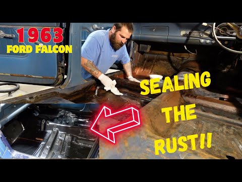 1963 FORD FALCON WAGON RUST SEALING FLOOR PANS!!