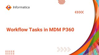 Workflow Tasks in MDM P360