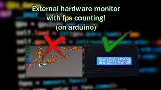 External hardware monitor with fps on arduino
