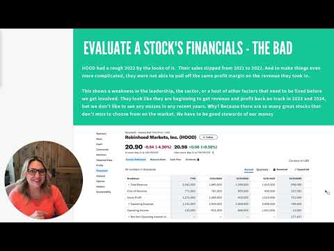 Financial Freedom Through Investing - Video 6 - Evaluate Financial Statements
