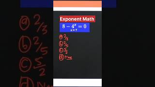 Exponent Solution #maths #shorts
