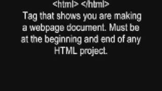 Basic HTML Tags