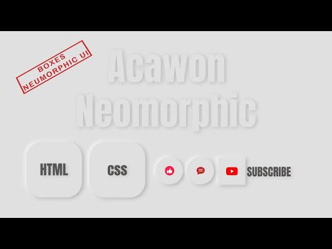How to Build Neumorphic Boxes with Just HTML & CSS