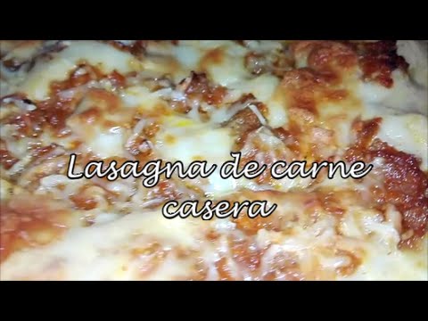 Lasagna de carne casera