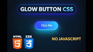 Pure CSS Glowing Button Animation for Modern Websites
