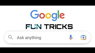 GOOGLE GAMES AND FUN TRICKS/IN TAMIL/BY SRIDHAR/EDITOR SRIDHAR/IN WEDNESDAY TECH