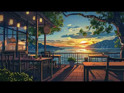 Lofi Outdoor Evening Cafe Vibes | Perfect for studying, working or relaxing.
