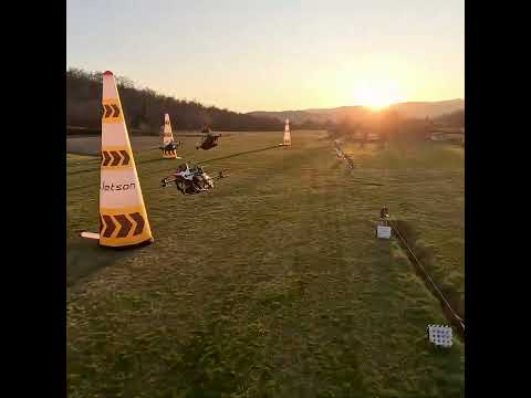 Air racing with  personal flying vehicles #flyingcars #drone #futuretech #fpv