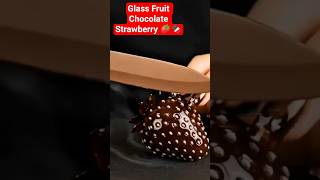 Cutting Glass Fruit Chocolate Strawberry🍓🤤🍫 Futuristic ASMR Dessert Art​ #aiasmr​ #relaxingsounds