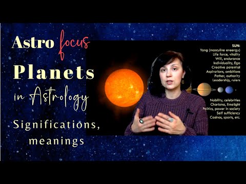 PLANETS in ASTROLOGY (significations, archetypes)