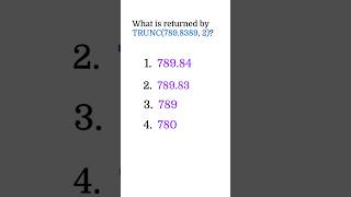 SQL Quiz 9 | Oracle SQL Quiz | SQL interview questions and answers