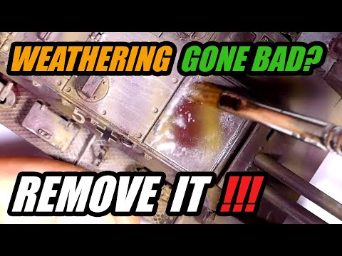 How to remove stains and bad weathering effects from a scale model - VMS tutorial