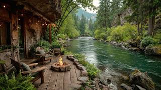 This Spring Riverside Porch Campfire & Nature Sounds Scene Feels Like a Fresh Start