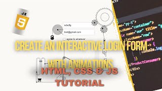 Interactive Animated Login Form Using HTML, CSS & JavaScript | Creative Web Design Tutorial