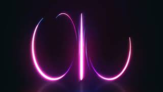 Abstract 80s Neon Circles Spinning VJ Loop In A Vintage Infinite Seamless Loop