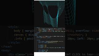 This Cloth Simulation Feels REAL 😳 | JavaScript Physics  #coding #htmlcssjavascript #python #icc