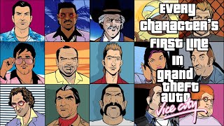 Every Character's First Line in GTA Vice City