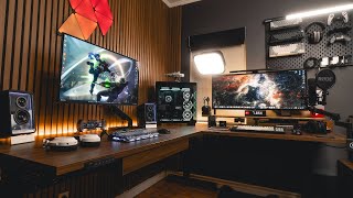 The ULTIMATE PC Gaming & Mac Desk Setup - 2025