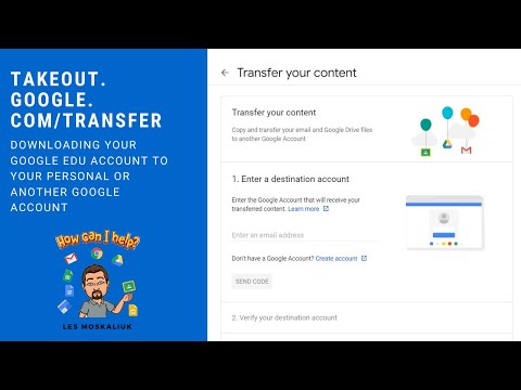 Transfer files with Google Takeout