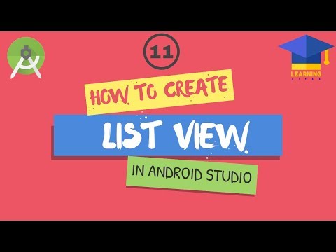 HOW TO CREATE LIST VIEW IN ANDROID STUDIO | FOR BEGINNERS