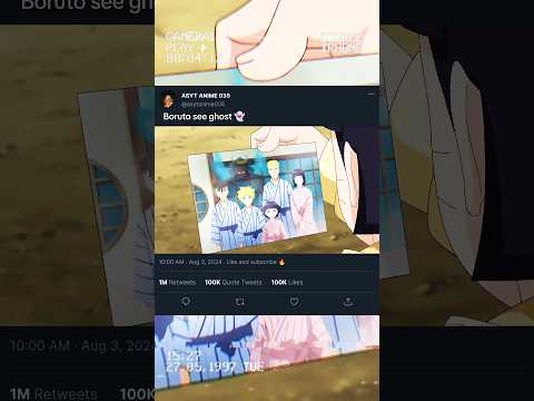 Boruto x kawaki see ghost 🥶 Naruto and full family summer vacation photos edit❤️ #anime #short video