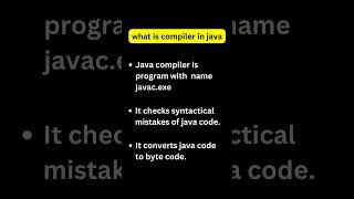 what is compiler in java