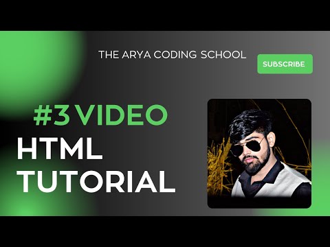 HTML Tutorial 3 video || Arya Coding School || @aryacodingschool