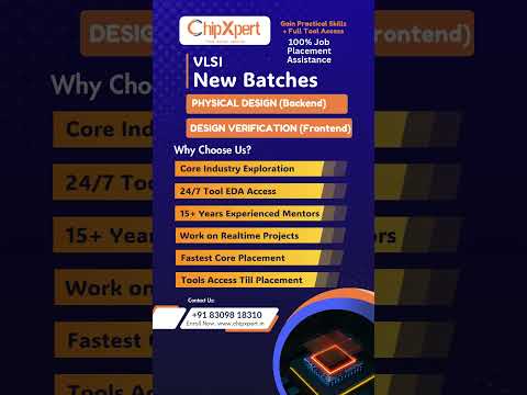 ChipXper't New VLSI Batches starting soon - Best VLSI institute in #hyderabad