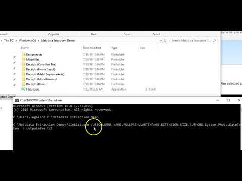 Export detailed metadata from Windows Explorer to Excel Spreadsheet