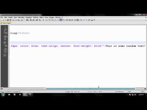 HTML Training - 10 - More Text Styling