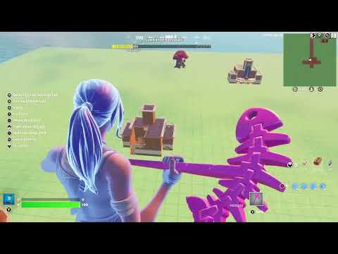 Fortnite playing Creative and practicing building