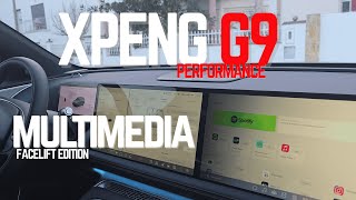 XPeng G9 Performance (Facelift): Passenger Screen Test