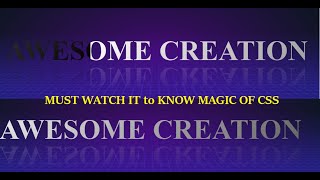 Awesome Text Creations | Magic with CSS | Daily Practice | Daily CSS