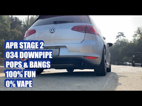 MK7 Golf GTI APR Stage 2 Pops & Bangs, Revs, and Driving.