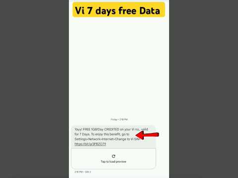 how to get free 1gb data in vi for7 Days#shorts #tech #visim
