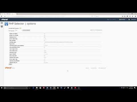 How to change PHP settings on cPanel