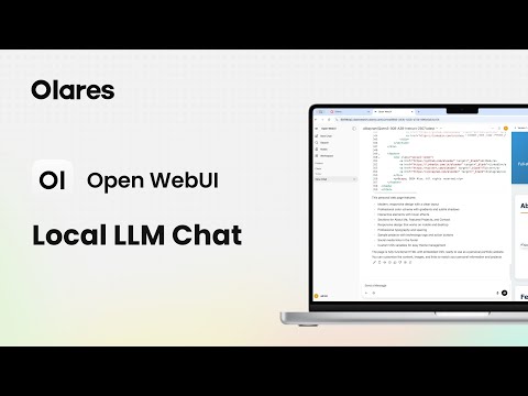Open WebUI with Ollama & vLLM Backends for Local LLM Chat | Olares Demo