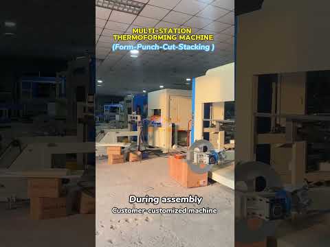 Multi-Station Thermoforming Machine, Assembly workshop#thermoforming #Vacuum forming