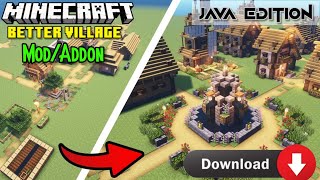 Better Village Mod for Java Edition| Java Edition | NewvillageMod #bettervillage | Gameradiplayz