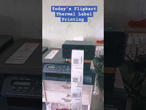 Todays Flipkart shipping label printing using thermal printer #flipkartseller #tech #ecommerce