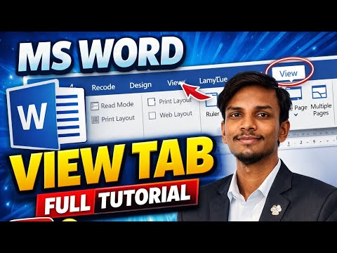 MS Word View Tab Tutorial | Read Mode, Print Layout, Zoom & More for Beginners.