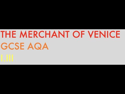 The Merchant of Venice (I.III) AQA Help (2020)