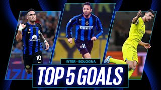 MIHAJLOVIĆ, LAUTARO, DŽEKO AND… PURE QUALITY GOALS 🔙 | TOP 5 GOALS vs BOLOGNA ⚽