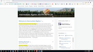 Welcome to Your Online Math Course (Course name may vary)